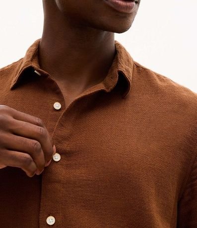 Camisa Comfort en Algodón con Textura 3