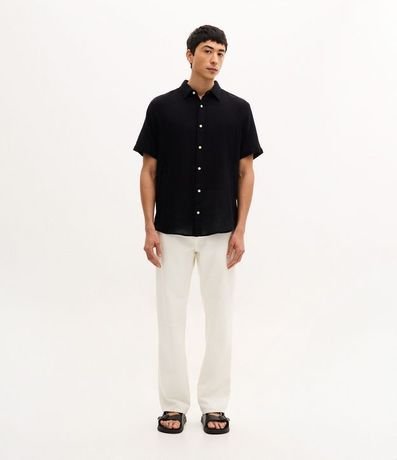 Camisa Comfort en Algodón con Textura 2