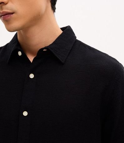 Camisa Comfort en Algodón con Textura 3