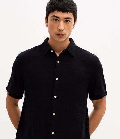 Camisa Comfort en Algodón con Textura 4