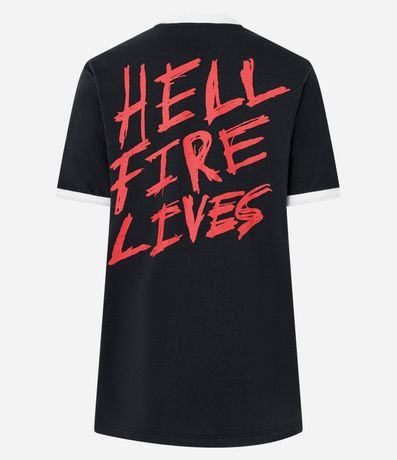 Remera T-shirt en Algodón con Estampa Hell Fire Club 6