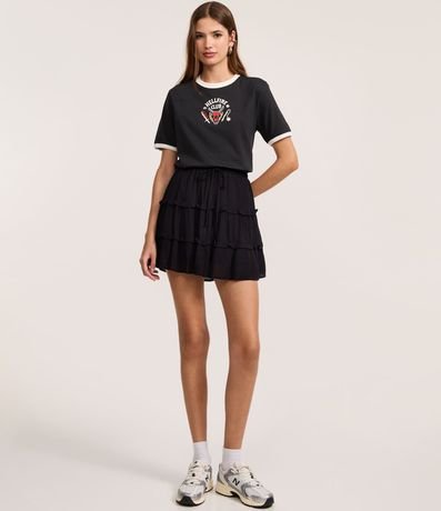 Remera T-shirt en Algodón con Estampa Hell Fire Club 2