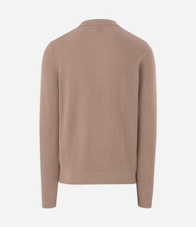 Suéter Texturizado con Cuello Polo 2