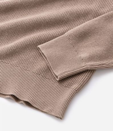 Suéter Texturizado con Cuello Polo 4