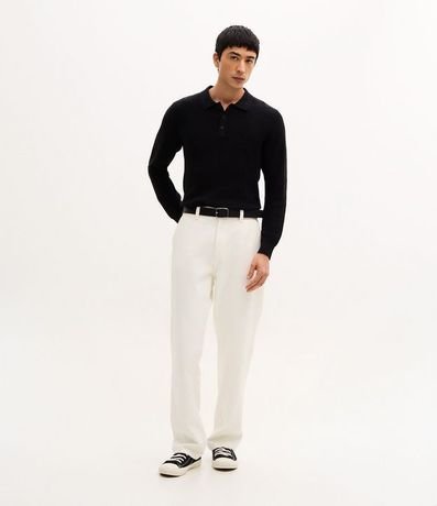 Suéter Texturizado con Cuello Polo 2