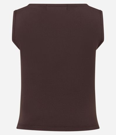 Blusa sin Manga en Microfibra con Escote Canoa 5