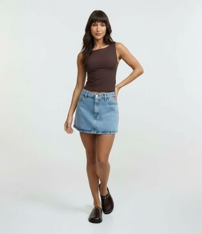 Blusa sin Manga en Microfibra con Escote Canoa 5