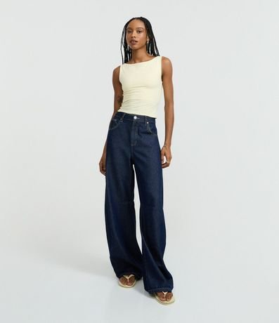 Blusa sin Manga en Microfibra con Escote Canoa 2