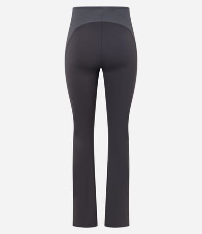 Pantalón Flare Deportiva con Cintura Alta en Microfibra 6