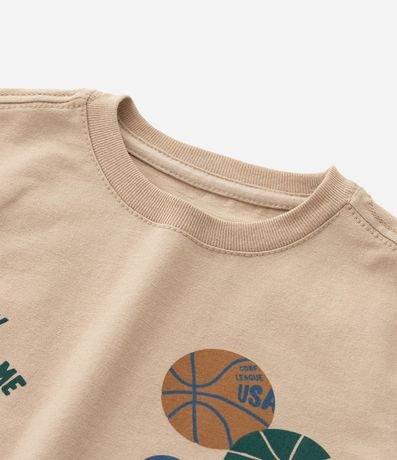 Remera Infantil con Estampa de Baloncesto - Talle 1 a 6 años 5