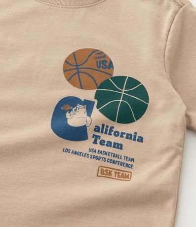Remera Infantil con Estampa de Baloncesto - Talle 1 a 6 años 6
