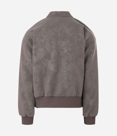Campera PU Liso con Lettering Nevermore 2