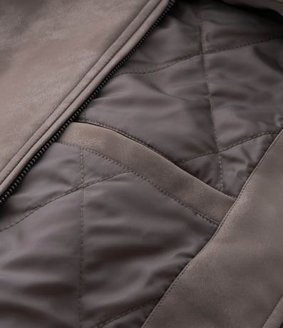 Campera PU Liso con Lettering Nevermore 7