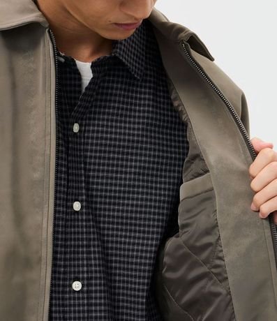 Campera PU Liso con Lettering Nevermore 5