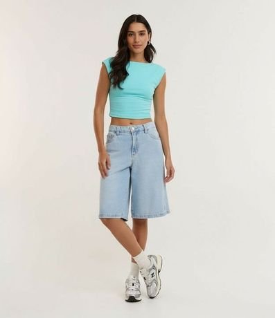 Blusa en Cotton con Escote Abierto en la Espalda 6