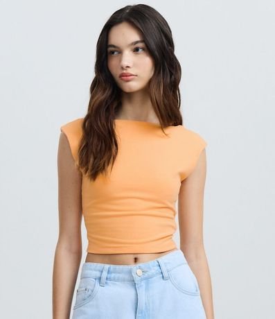 Blusa en Cotton con Escote Abierto en la Espalda 2