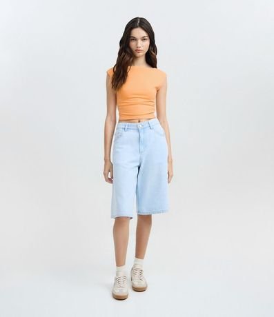 Blusa en Cotton con Escote Abierto en la Espalda 3