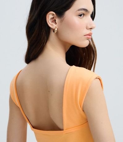 Blusa en Cotton con Escote Abierto en la Espalda 4