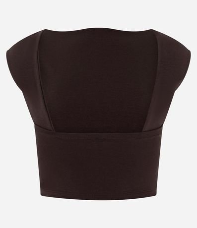 Blusa en Cotton con Escote Abierto en la Espalda 6