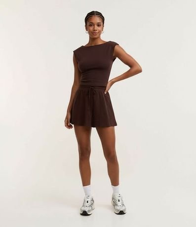 Blusa en Cotton con Escote Abierto en la Espalda 5