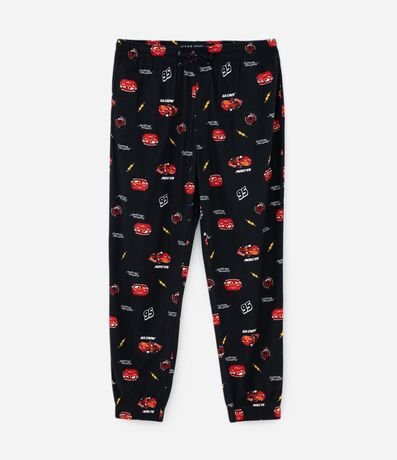 Pantalón de Pijama en Plush con Estampa de Cars