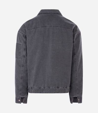 Chaqueta Denim con Cierre y Estampa Outlaw 2