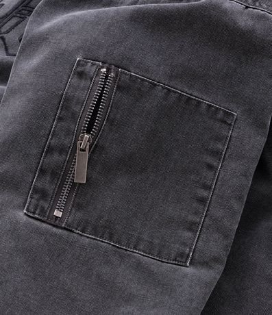 Chaqueta Denim con Cierre y Estampa Outlaw 7