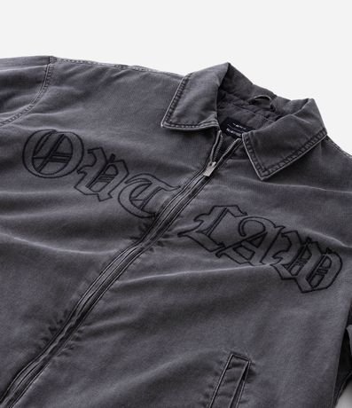 Chaqueta Denim con Cierre y Estampa Outlaw 8