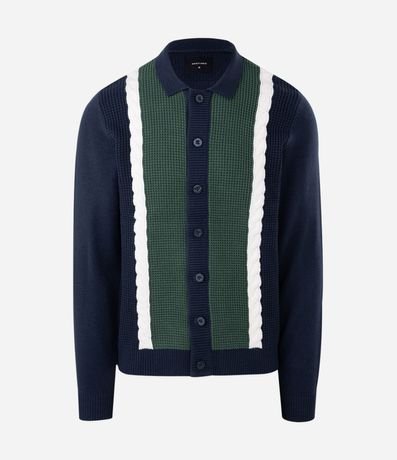 Cardigan en Efecto Punto con Cinto 5