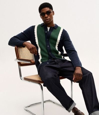 Cardigan en Efecto Punto con Cinto 3