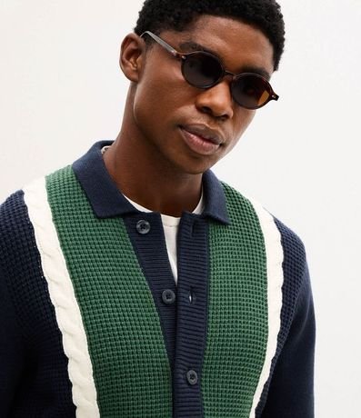 Cardigan en Efecto Punto con Cinto 4