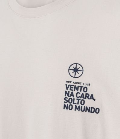 Remera Comfort en Algodón con Estampa Lettering al Frente 6