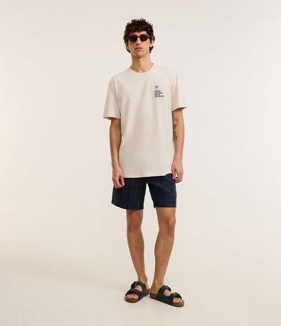 Remera Comfort en Algodón con Estampa Lettering al Frente 2