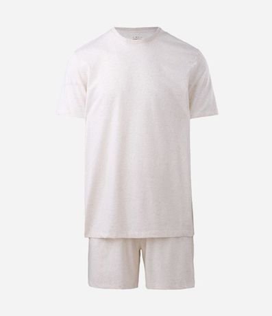 Pijama Corto en Algodón con Lino 4
