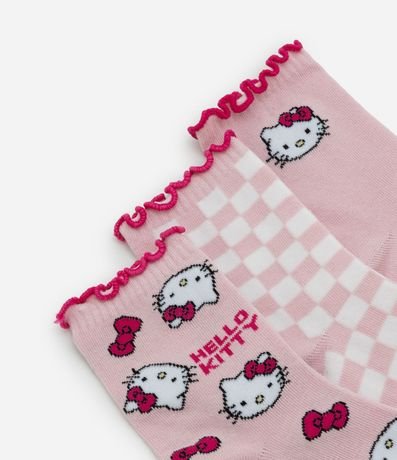 Kit 03 Medias en Algodón con Estampado Hello Kitty 4