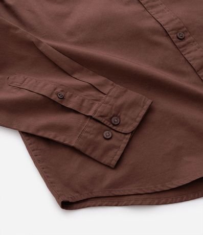 Camisa Manga Larga en Sarga con Bolsillos Delanteros 4