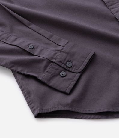 Camisa Manga Larga en Sarga con Bolsillos Delanteros 6