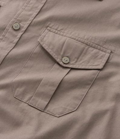 Camisa Manga Larga en Sarga con Bolsillos Delanteros 8