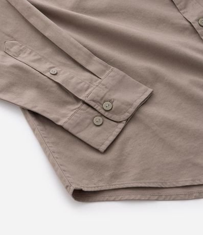 Camisa Manga Larga en Sarga con Bolsillos Delanteros 10