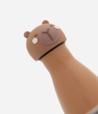 Botella Metalizada con Tapa 3D de Carpincho 2