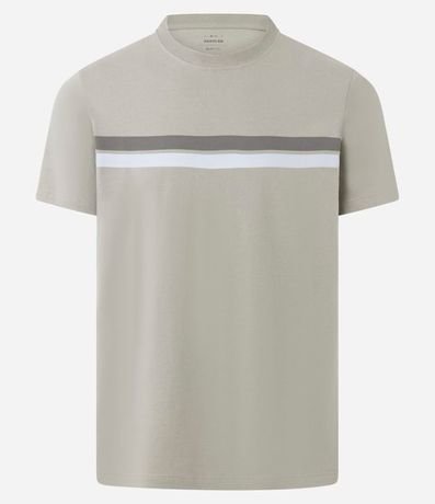 Remera Regular en Algodón con Rayas 4