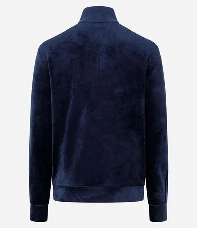 Campera Deportiva Plush con Cuello Alto y Cierre en Cremallera 6