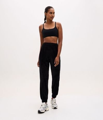 Pantalón Jogger de Plush con Cintura Elástica