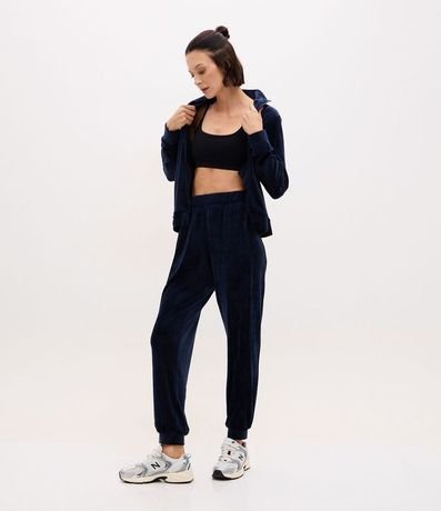 Pantalón Jogger de Plush con Cintura Elástica