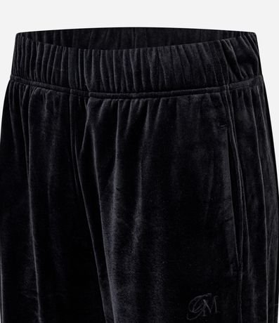 Pantalón Recto en Plush con Cintura Elástica 5