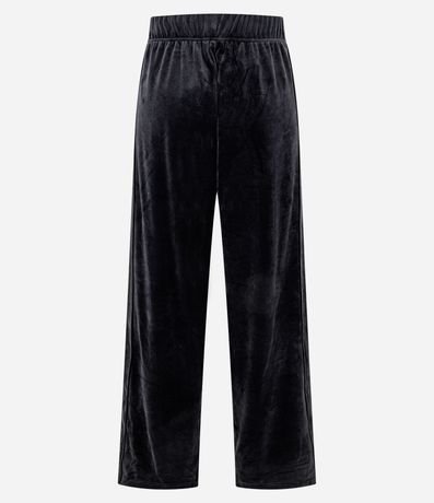 Pantalón Recto en Plush con Cintura Elástica 6