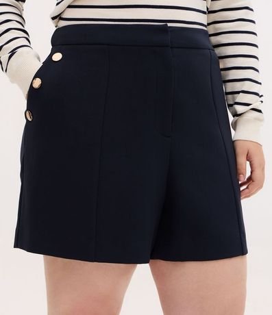 Bermuda en Crepé con Botones en los Bolsillos Curve & Plus Size 2