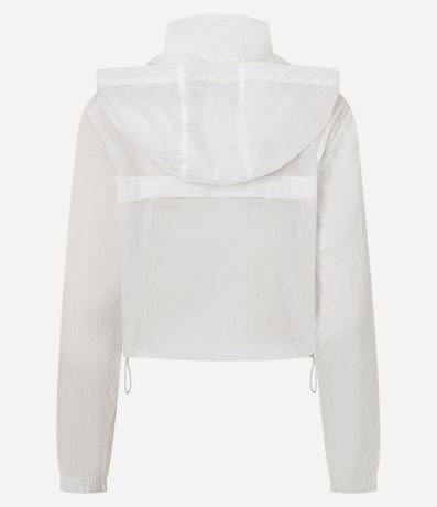 Campera Corta Viento Cropped Deportiva con Saco 2