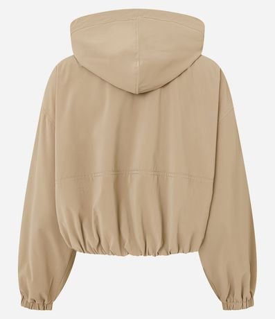 Campera Corta Vento Balonê con Capucha y Cremallera 6