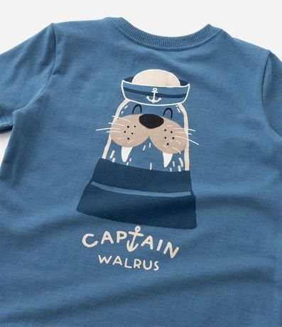 Conjunto Infantil en Algodón con Estampado de Foca - 1 a 5/6 12